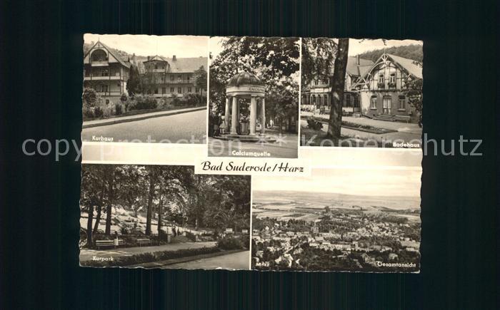 Bad Suderode Kurhaus Calciumquelle Badehaus Kurpark Gesamtansicht