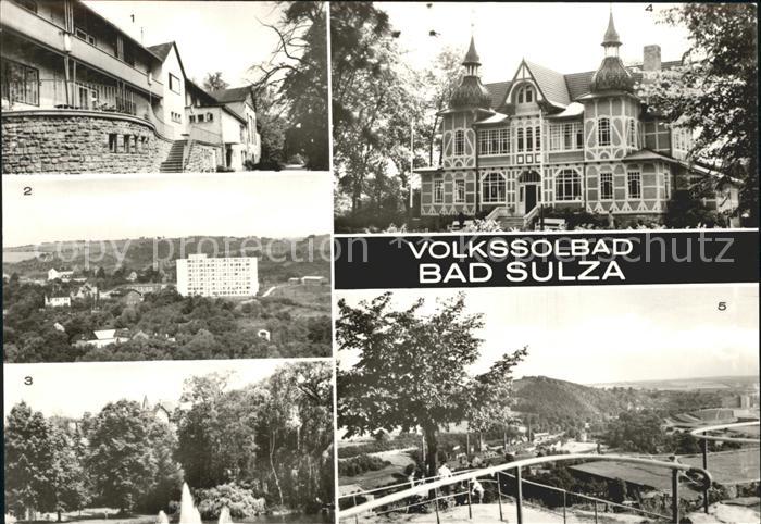 Bad Sulza Kurhaus Wismut Sanatorium Kurpark Inhalatorium Sonnenburgblick