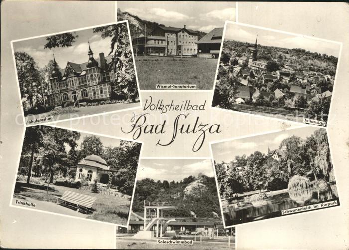 Bad Sulza Inhalatorium Wismut Sanatorium Teilansicht Trinkhalle Soleschwimmbad S