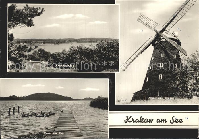 Krakow See Bootssteg Histor Muehle
