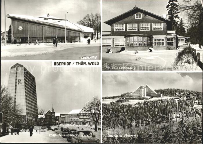 Oberhof Thueringen Oberer Hof HO Cafe Luisensitz FDGB Ferienheim Rennsteig Inter