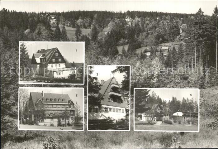 Baerenburg Sachsen FDGB Erholungsheime Arno Lade und Friedenswacht Berghaus FDGB