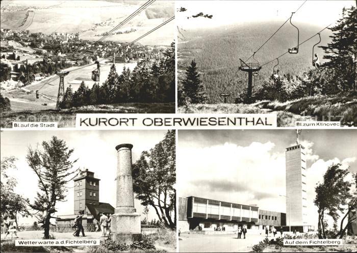 Oberwiesenthal Erzgebirge Stadtblick Kinovec Sessellift Wetterwarte Fichtelberg