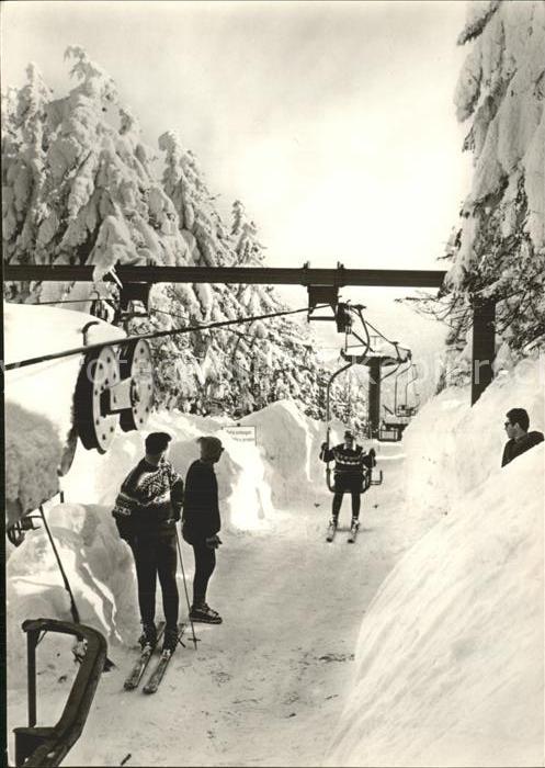 Oberwiesenthal Erzgebirge Fichtelberg Sessellift