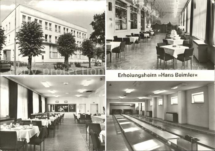 Sellin Ruegen Erholungsheim Hans Beimler Klubraum Hansa Speisesaal Kegelbahn