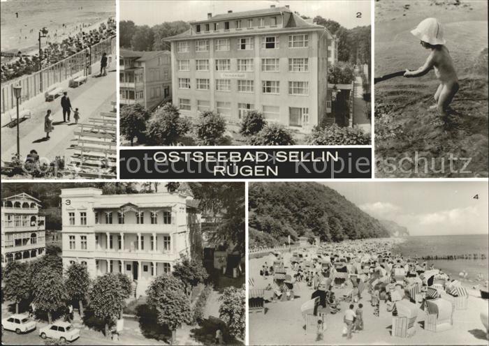 Sellin Ruegen Strand FDGB Erholungsheime Freundschaft und Haus Sellin