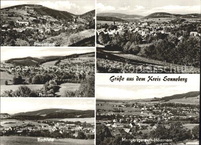 Sonneberg Thueringen mit Rauenstein Theuern Bachfeld Schalkau Mengersgereuth Hae