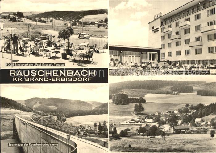 Rauschenbach Neuhausen FDGB Erholungsheim Paul Gruner Terrasse Rauschenbachtalsp