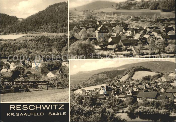 Reschwitz  Teilansichten FDGB Erholungsheim Saaletal