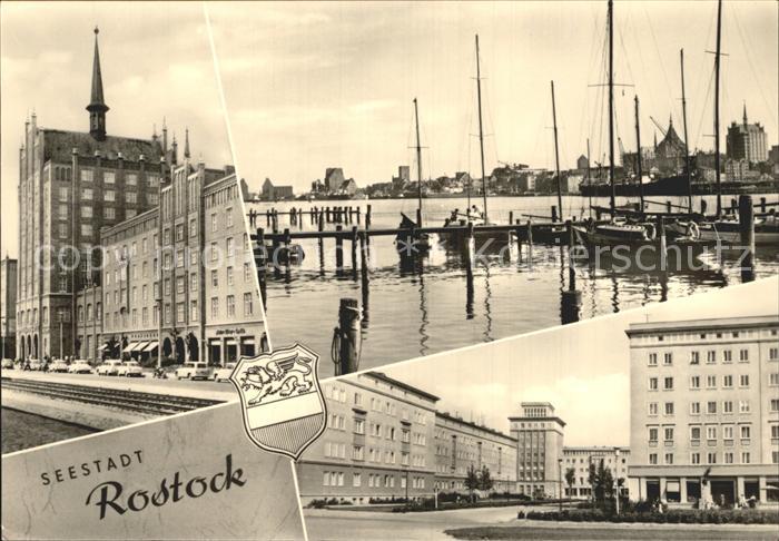 ROSTOCK  CITY Lange Strasse An der Warnow Hochhaus Reutershagen I