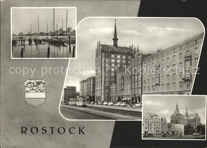 ROSTOCK  CITY Hafenpartie Lange Str Markt