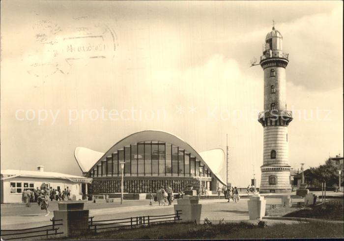 Rostock-Warnemuende Gaststaette Teepott und Leuchtturm