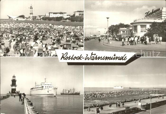 Rostock-Warnemuende Gaststaette Teepott Leuchtturm HOG Kurhaus Moleneinfahrt Pro
