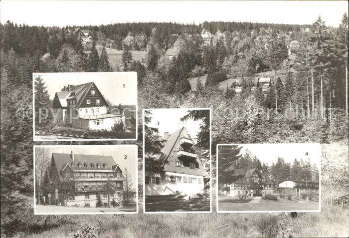 Baerenburg Sachsen FDGB Erholungsheime Arno Lade und Friedenswacht Berghaus FDGB