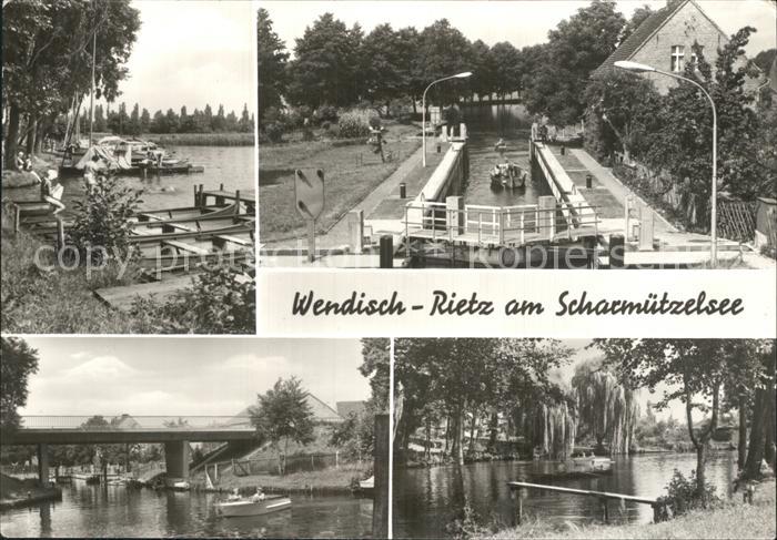 Wendisch Rietz Bootsliegeplatz Schleuse Bruecke