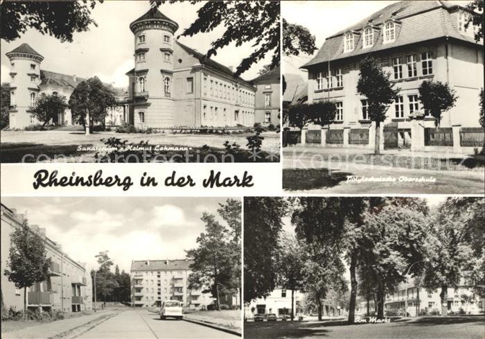 Rheinsberg Sanatorium Helmut Lehmann Polytech Oberschule Strasse Am Markt