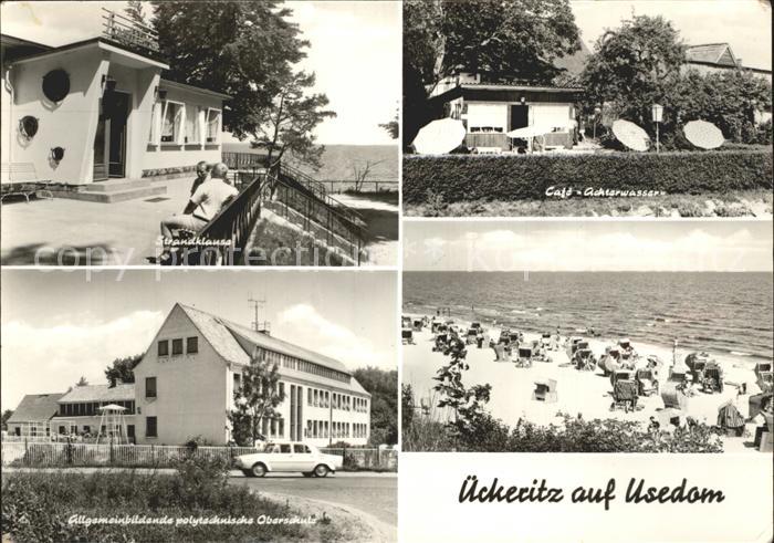 ueckeritz Usedom Strandklause Cafe Achterwasser Polytech Oberschule Strandpartie