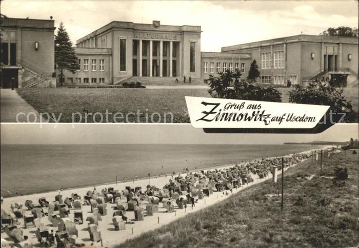 Zinnowitz Ostseebad Strand Kulturhaus