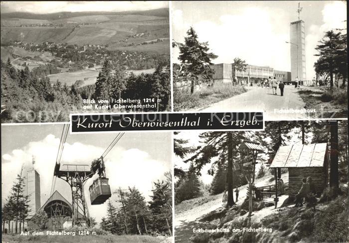 Oberwiesenthal Erzgebirge Fichtelbergblick Fichtelberghaus Schwebebahn Eckbauerh