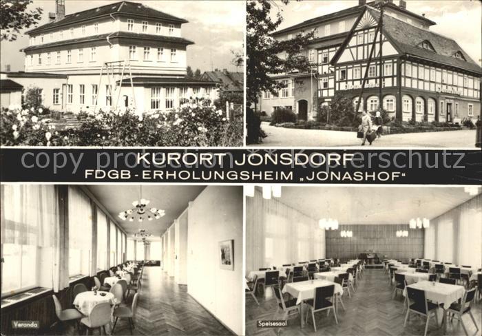 Jonsdorf FDGB Erholungsheim Jonashof Veranda Speisesaal