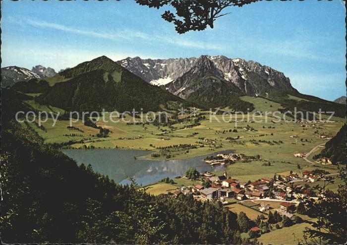 Walchsee Tirol Panorama mit Wildem Kaiser