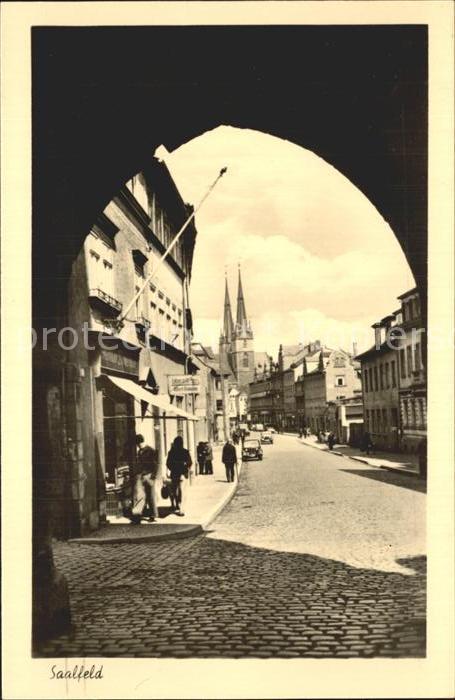 Saalfeld Saale Strassenpartie