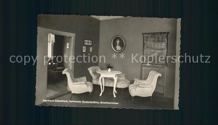 Gabelbach Thueringen Jagdhaus Nationale Gedenkstaette Goethezimmer