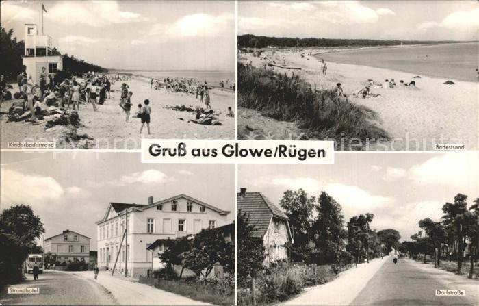 Ruegen Glowe Ruegen Kinderbadestrand Dorfstrasse Strandhotel Badestrand