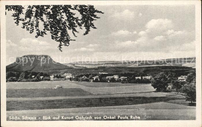Saechsische Schweiz Kurort Gohrisch von Onkel Pauls Ruhe