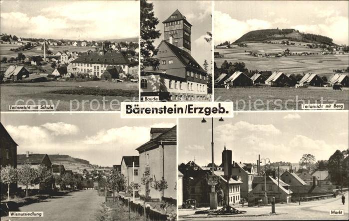 Baerenstein Annaberg-Buchholz Schule Berg Markt Wismutsiedlung