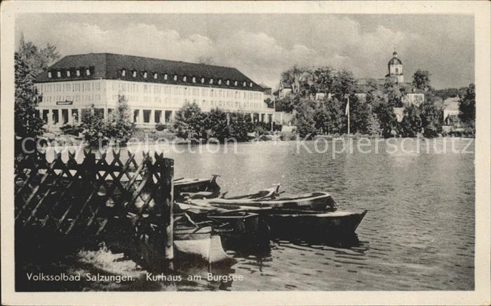 Salzungen Bad Volkssolbad Kurhaus am Burgsee