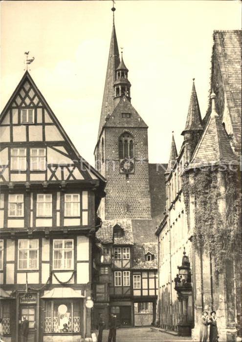 Quedlinburg Harz Blick zur Marktkirche