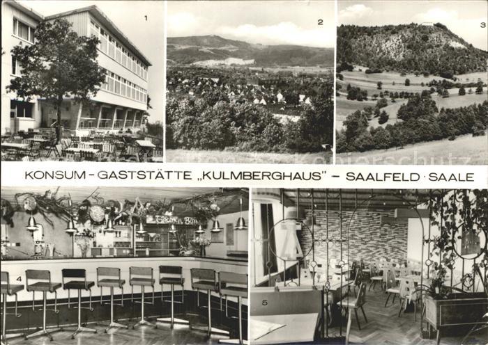 Saalfeld Saale Kosum-Gaststaette Kulmberghaus Gnomenbar Finkenstube