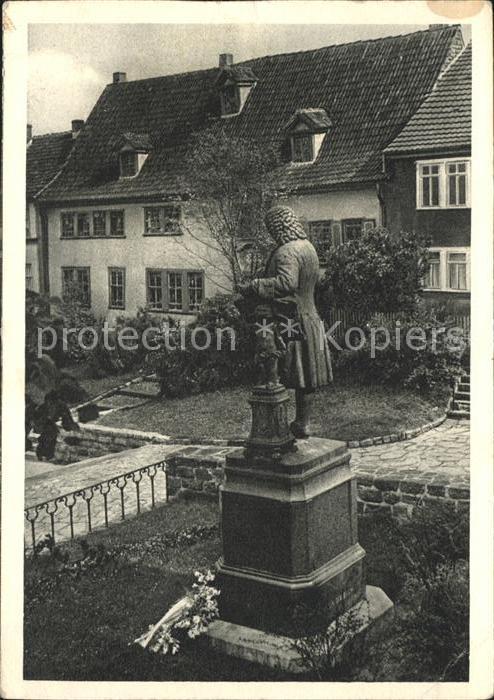 Eisenach Thueringen Denkmal und Haus des Johann Sebastian Bach