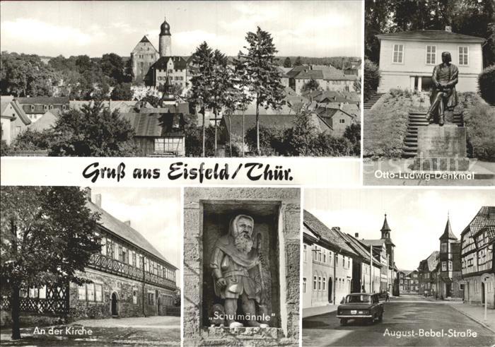 Eisfeld Kirche Otto-Ludwig-Denkmal August-Bebel-Strasse