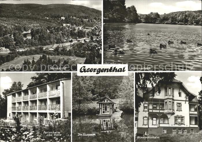 Georgenthal Gotha Hammerteich Ferienheim LBK Halle Blindenkurheim