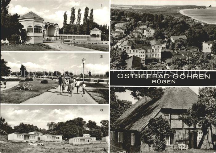 Goehren Ruegen Musikpavillon altes Strohdachhaus  FDGB Urlauberdorf