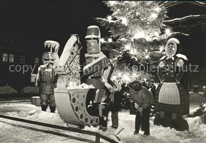 Olbernhau Erzgebirge Markt zur Weihnachtszeit