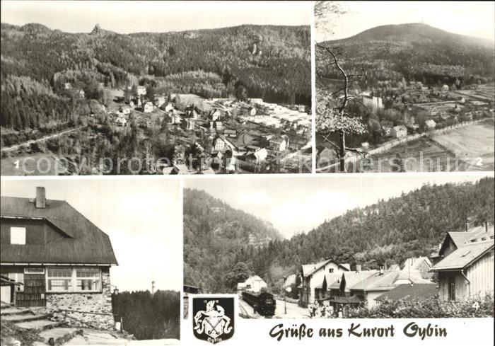Oybin Sachsen Blick Scharfenstein Hochwaldbau Bahnhof Kurort