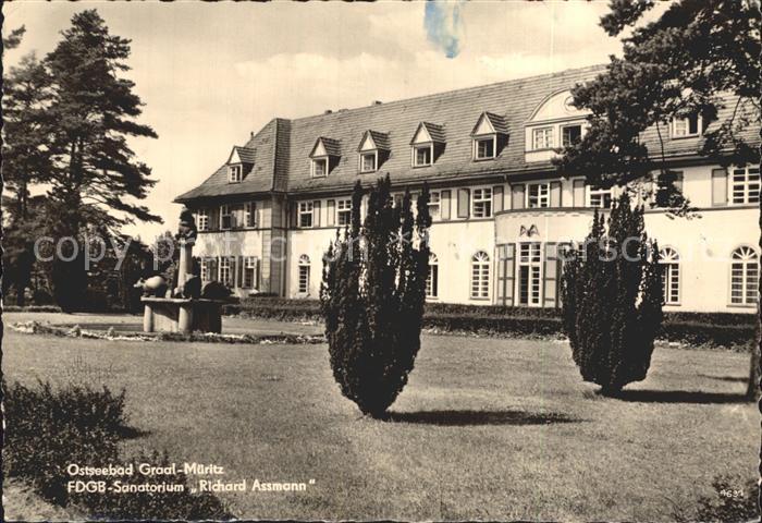 Graal-Mueritz Ostseebad FDGB Sanatorium Richard Assmann