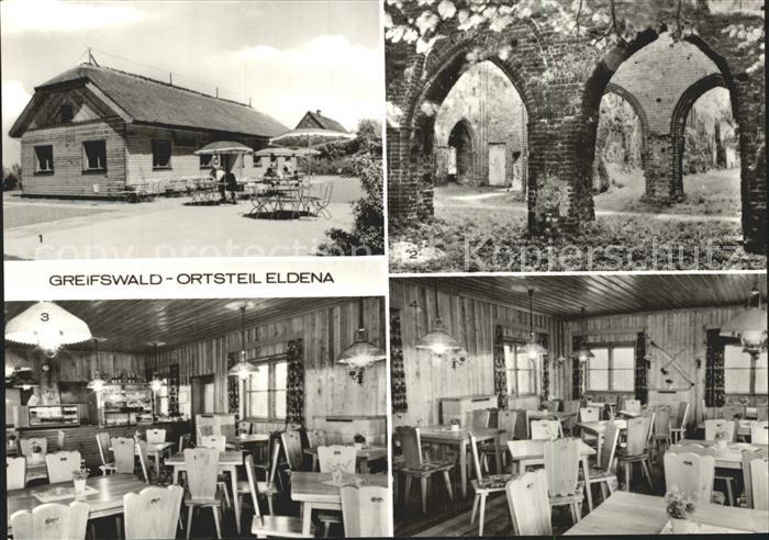 Eldena Greifswald Konsum Gaststaette Waldhaus Klosterruine