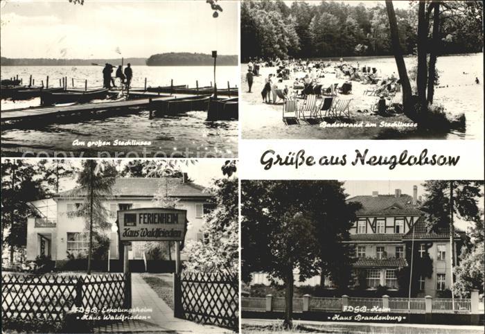 Neuglobsow Stechlinsee FDGB Heim Haus Brandenburg Haus Waldfrieden