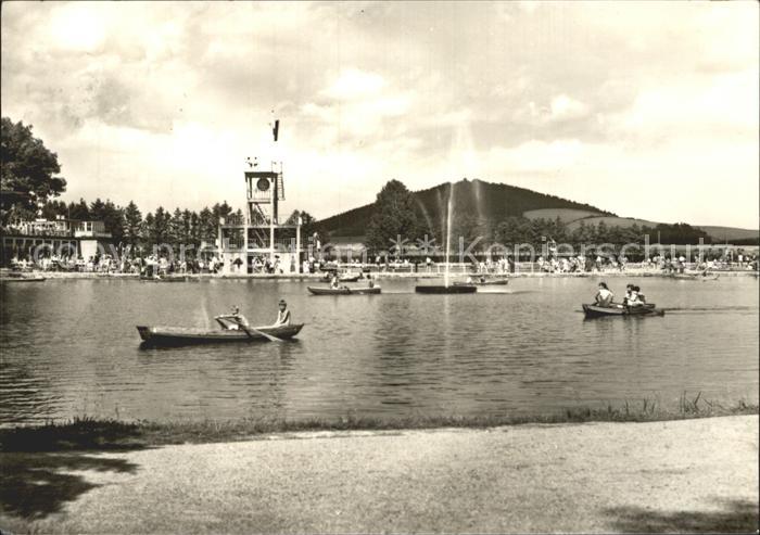 Grossschoenau Sachsen Freibad der DDR Sprungturm