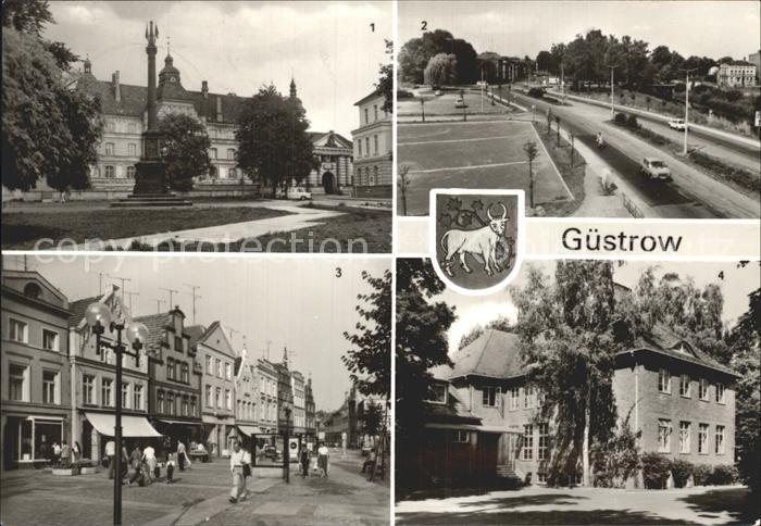 Guestrow Mecklenburg Vorpommern Schloss Bleicherstrasse Markt Sportschule Werner