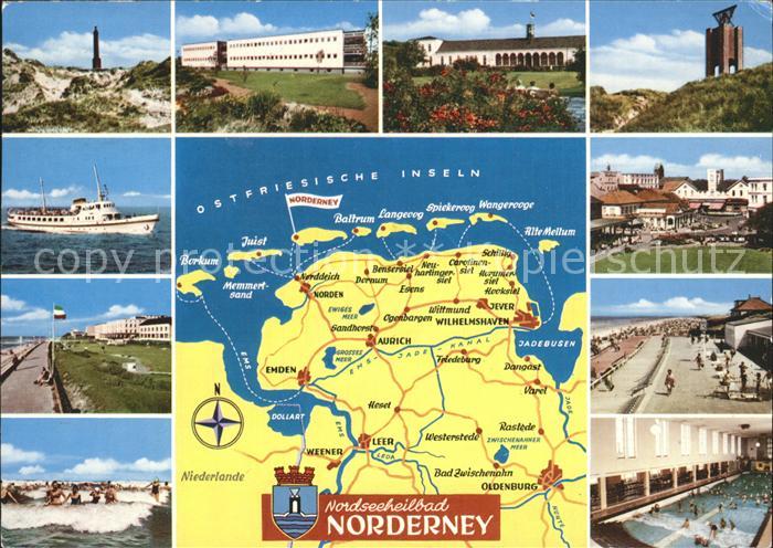 Norderney Nordseebad Nordseeheilbad Schiff Schwimmbad Strand