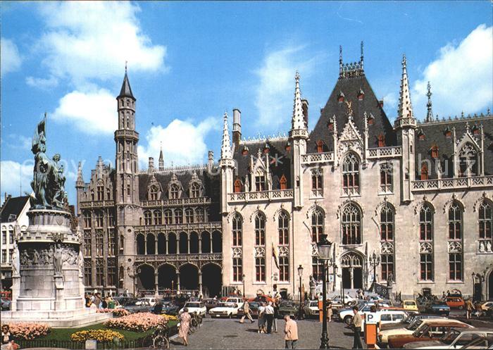 BRUGGE Bruges Belgie Marktplatz Sitz der Provinzialbehoerde
