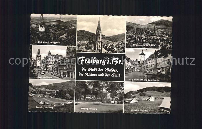Freiburg Breisgau Camping Schauinsland Muenster Martinstor