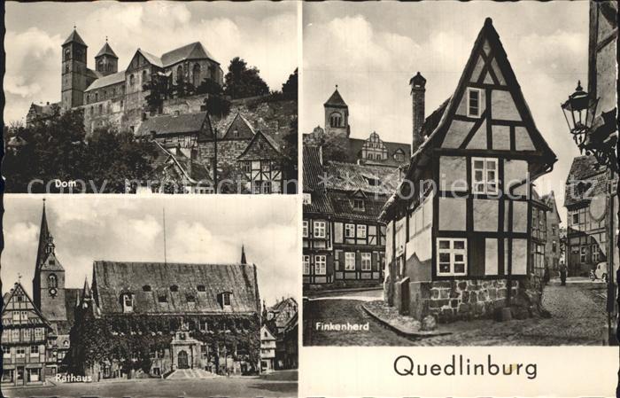 Quedlinburg Harz Finkenherd Rathaus Dom