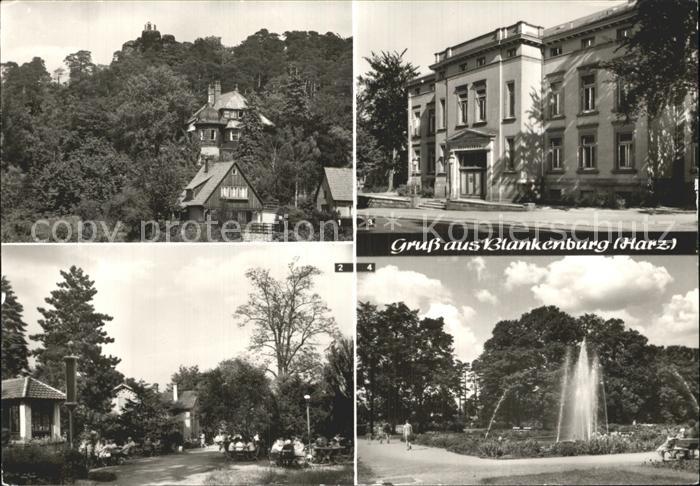 Blankenburg Harz Grossvater-Felsen Gaststaette Grossvater Kurpark Teufelsbad Tie