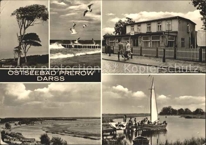Prerow Ostseebad FDGB-Erholungsheim Am Hafen Prerowstrom Esperort